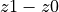 z1 - z0